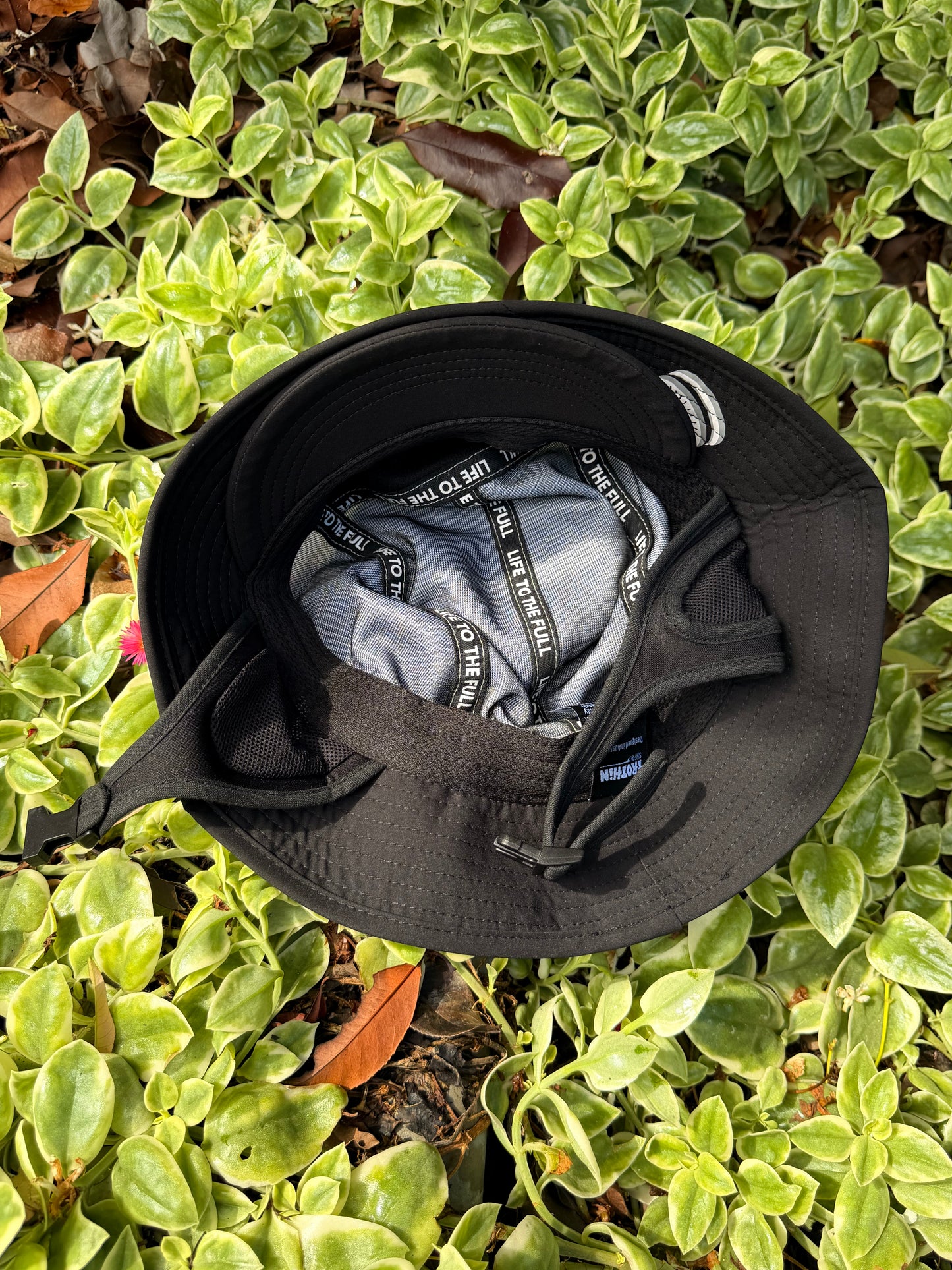 Cookie & Cream - Bucket Surf Hat with permanent chin strap