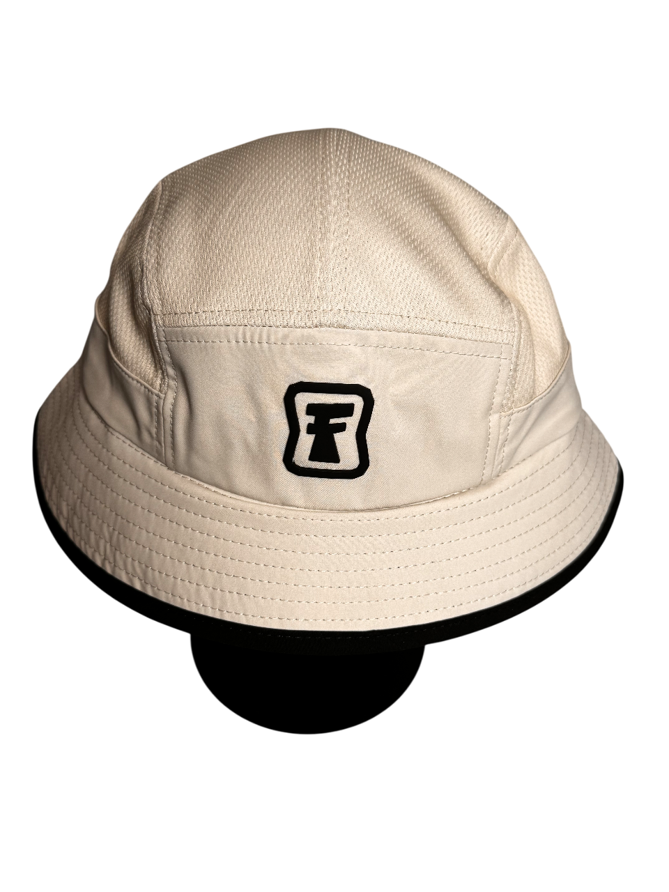Cookie & Cream - Bucket Surf Hat with permanent chin strap