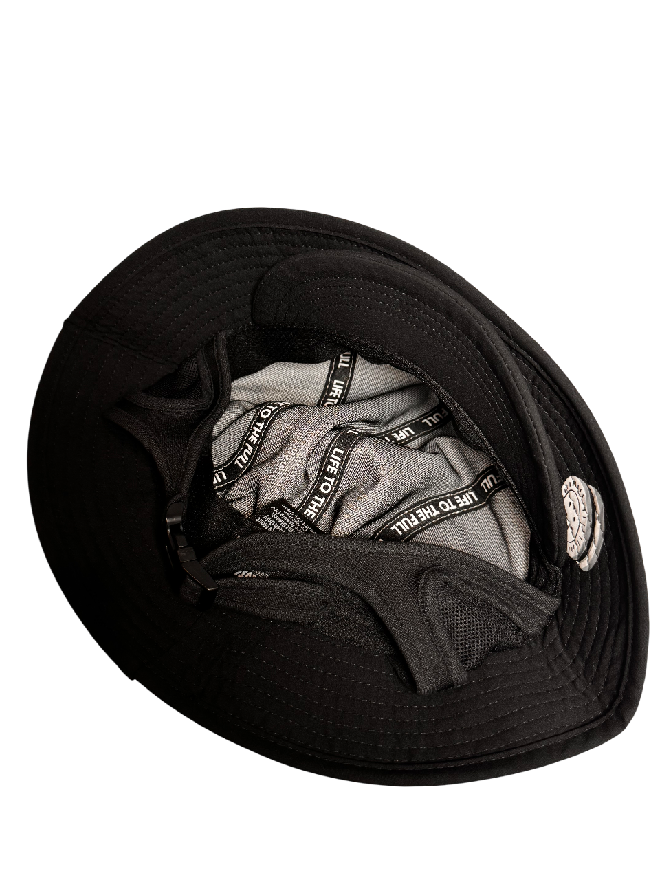 Cookie & Cream - Bucket Surf Hat with permanent chin strap